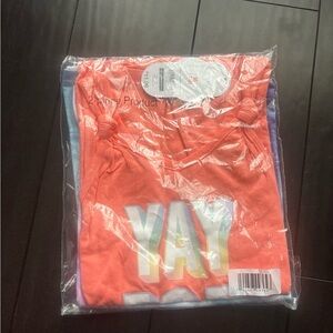 Wonder Nation Kids Tank Tops - Coral and Blue 2 pack 7/8 M